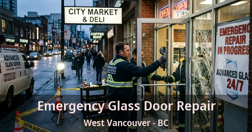 Emergency Glass Door Repair West Vancouver - BC